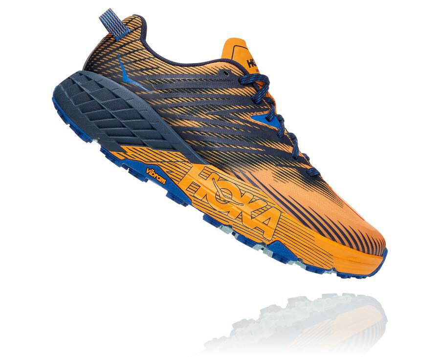 Hoka One One Spor Ayakkabı Erkek Turuncu/Siyah - Speedgoat 4 - MX3798406